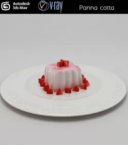Panna cotta pudding