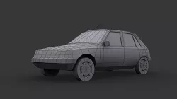 Peugeot 205 Low Poly