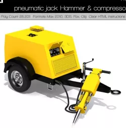 pneumatic jack Hammer and compressor