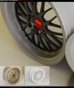 Realistic BBS LM Wheel Model