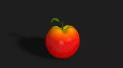 Realistic Red Apple