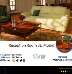 Reception Room 3D Model