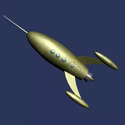 Retro Rocket - Golden Traveller