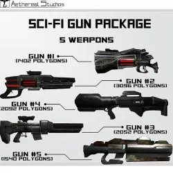 sci fi weapon pack 3D Models | Page 1 | STLFinder