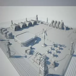 Scifi military base