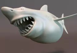 Shark Cartoon Character