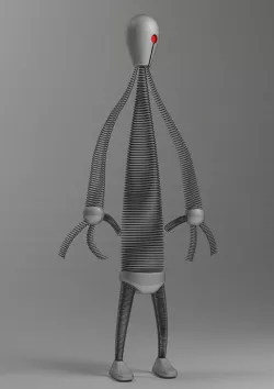 Springman - Personnal creation High Poly Character
