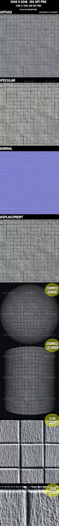 Stone Wall 3D Texture