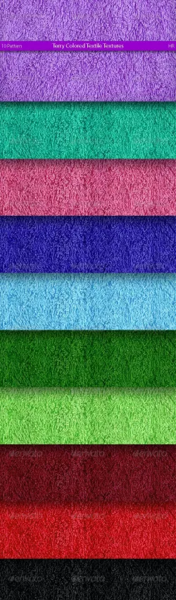 Terry Colored Textile Texture
