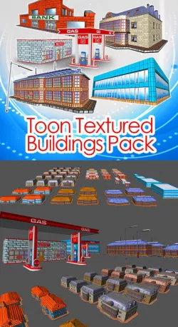 Toon Textured Buildings Pack