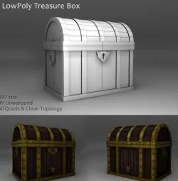 Treasure Box Low Polygons