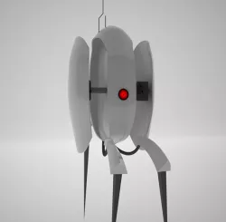 Turret from Portal with Texture of Eye