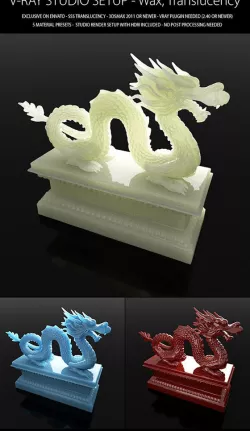 V-Ray Studio Setup - Wax and Translucency
