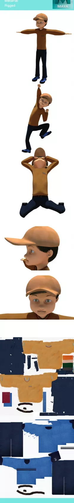 3d Boy Character