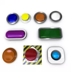 3D buttons.