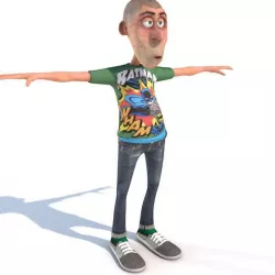 3d cartoon character - Jimmy Boy