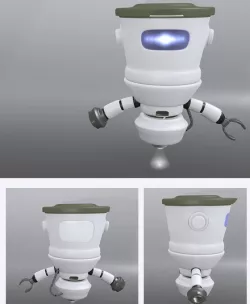 3D Robot BIG HEAD