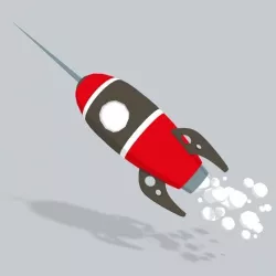 3D Rocket Low Poly