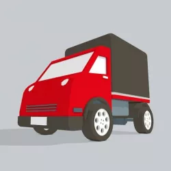 3D Truck low poly