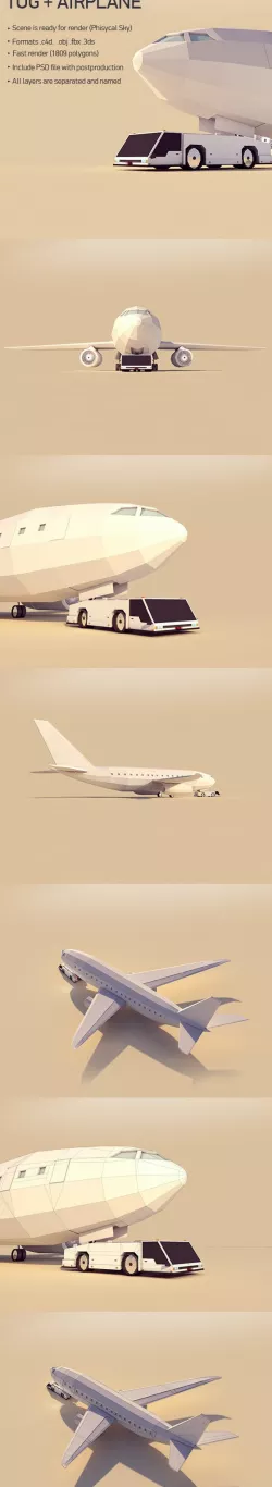 Airport Tug and Plane