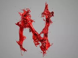 Alphabet Liquid: N