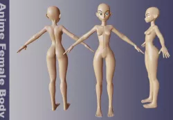 Anime Female Body