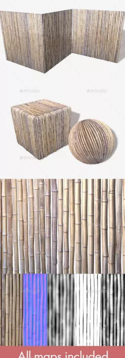 Bamboo Wall Seamless Texture
