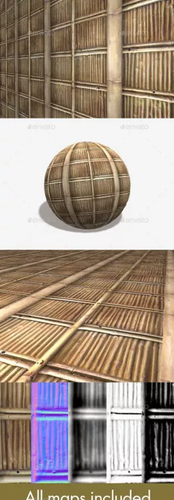 Bamboo Wall Seamless Texture