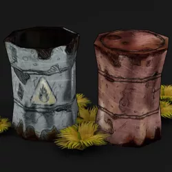 BARRELS LOW POLY TOON