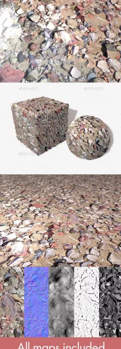 Beach Rubble 2 Seamless Texture