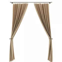 Beige Curtains