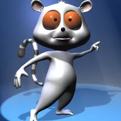 Cartoon Lemure Character Rigged