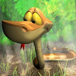 Cartoon Snake Rigged