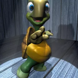 Cartoon Turtle Rigged