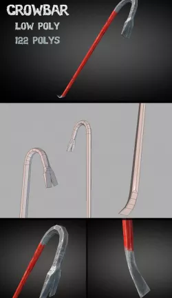 Crowbar - Low Poly