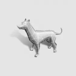Dog Low Poly