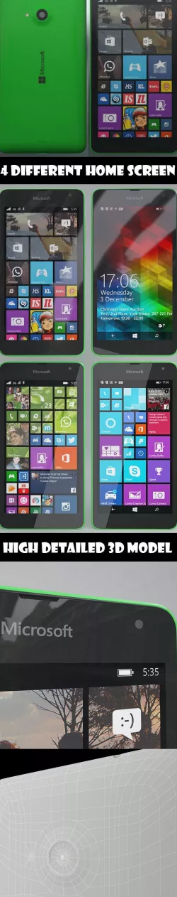 Element 3D - Microsoft Lumia 535 Green
