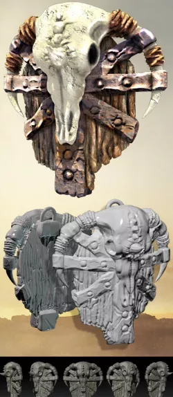 Fantasy Orcish Shield