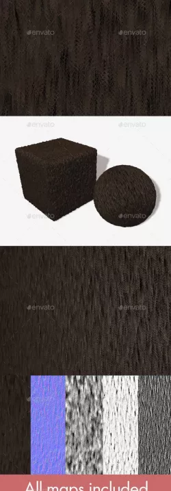 Frizzy Brown Fur Seamless Texture