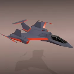 Futuristic spacecraft concept