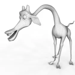 Giraffe Melman low poly