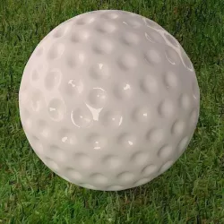 Golf ball with environment