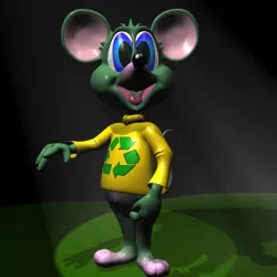 Green Mouse RIGGED