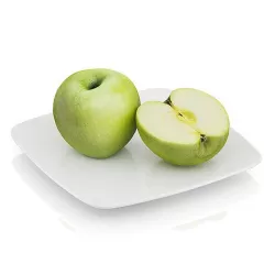 Halved apple