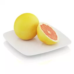 Halved grapefruit