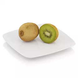 Halved kiwi fruit
