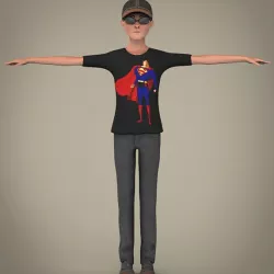 Handsome Cartoon Boy