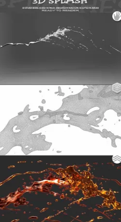 HD Water Paint Liquid Splash 14