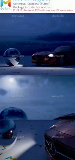 HDR IBL : Moon Night