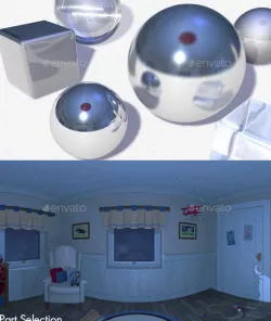 HDRI Nighttime Bedroom